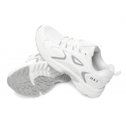 Buty sportowe ADIDASY męskie BIAŁE lekkie /H876W/