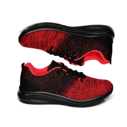 Buty sportowe czarno-czerwone