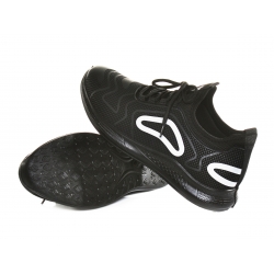 Buty sportowe ADIDASY SNEAKERSY męskie CZARNE lekkie /205-1/