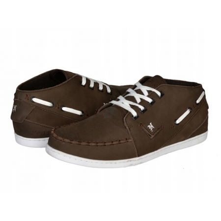 PÓŁBUTY MOKASYNY męskie BRĄZOWE MID casual