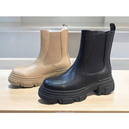 BOTKI DAMSKIE PÓŁBUTY CZARNE SZTYBLETY JGGI